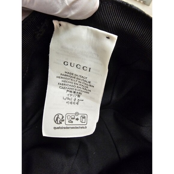 Gucci Interlocking Basketball Hat Men's M Black - Picture 8 of 11
